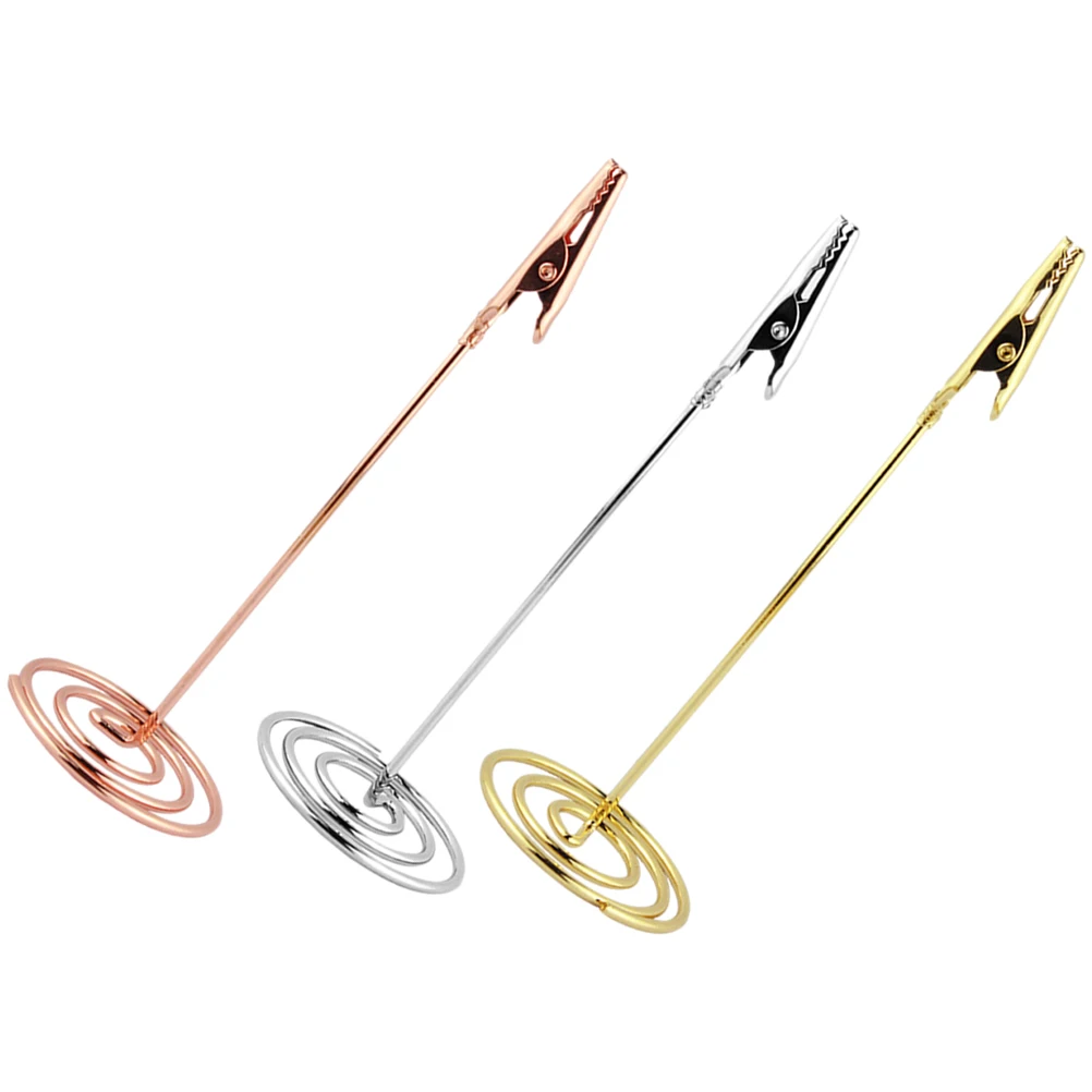 3 pcs Iron Note Holder Metal Memo Clip Photocard Paper Table Placecard Holders Sturdy Wedding Banquet
3 pcs Iron Note Holder Metal Memo Clip Photocard Paper Table Placecard Holders Sturdy Wedding Banquet