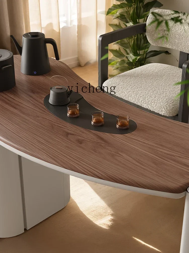 X5-14 Black walnut tea table balcony Italian minimalist small tea table
X5-14 Black walnut tea table balcony Italian minimalist small tea table