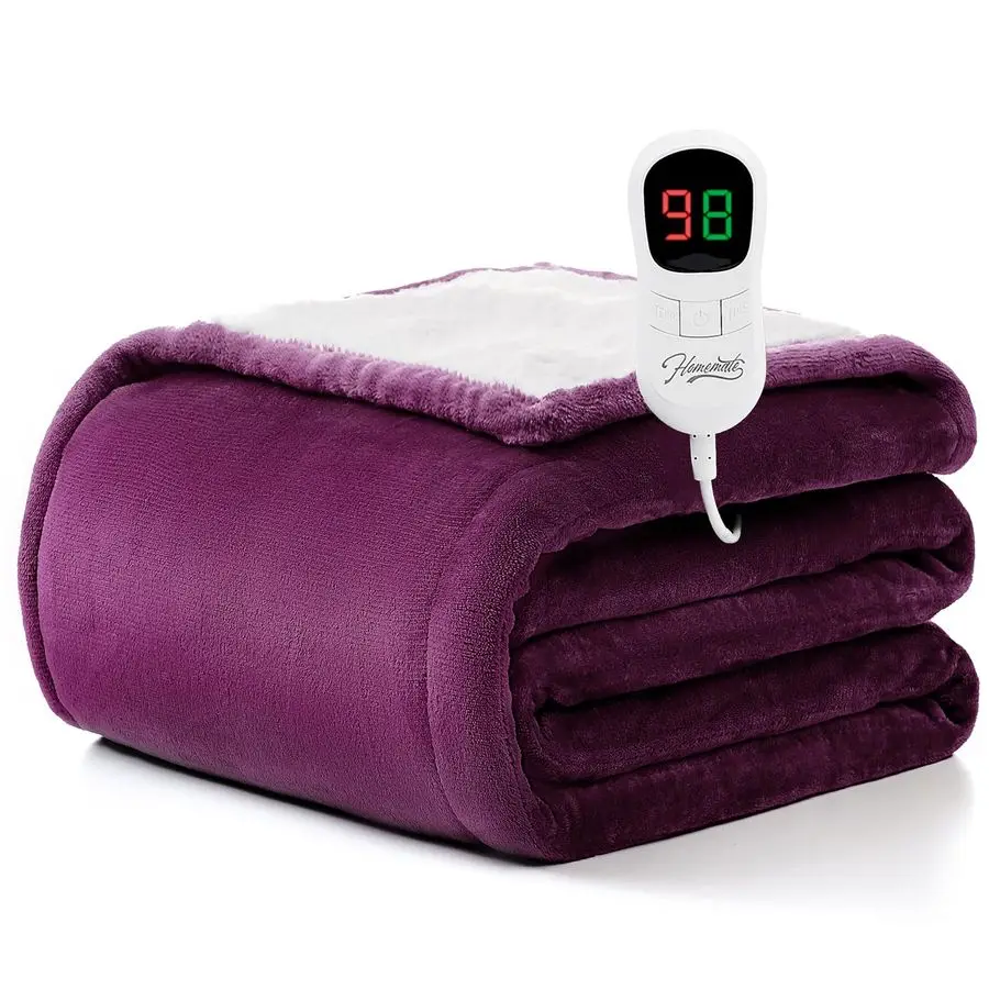 Heated Blanket Electric Throw 50x60 Heating Blanket Throw 1 2 4 6 8 Hours AutoOff 10 Heat Level OverHeat Protection Flannel Sher
Heated Blanket Electric Throw 50x60 Heating Blanket Throw 1 2 4 6 8 Hours AutoOff 10 Heat Level OverHeat Protection Flannel Sher