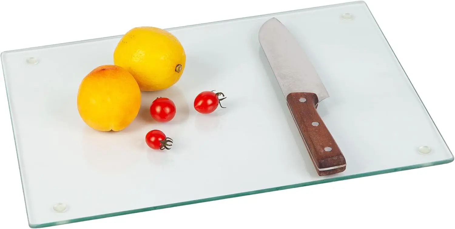 Clear Glass Cutting Board, Tempered & Heat Resistant, 16x12, Dishwasher Safe, Non Toxic
Clear Glass Cutting Board, Tempered & Heat Resistant, 16x12, Dishwasher Safe, Non Toxic