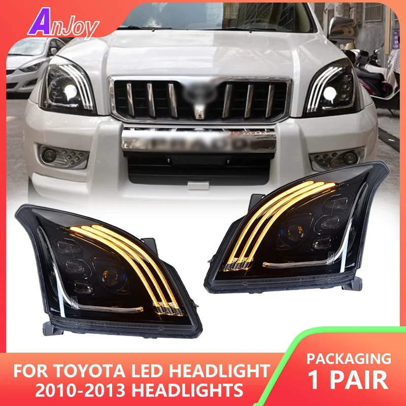 Lamp for Toyota Prado LED Headlight 2010-2013 Headlights Prado DRL Turn Signal High Beam Angel Eye Projector Lens 2pcs
Lamp for Toyota Prado LED Headlight 2010-2013 Headlights Prado DRL Turn Signal High Beam Angel Eye Projector Lens 2pcs