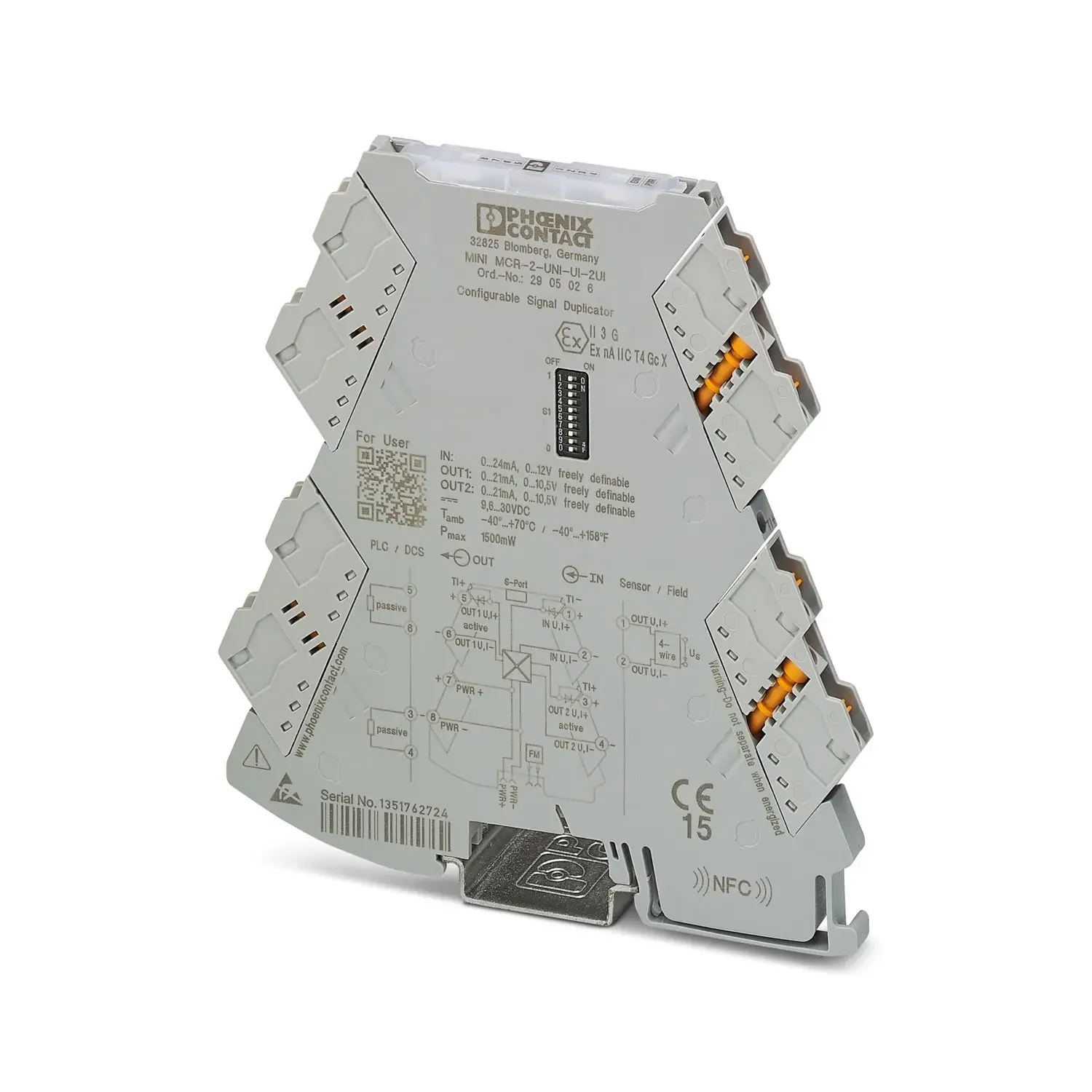 2902055 В наличии новый оригинальный датчик измерения термопары MINI MCR-2-TC-UI.
2902055 В наличии новый оригинальный датчик измерения термопары MINI MCR-2-TC-UI.