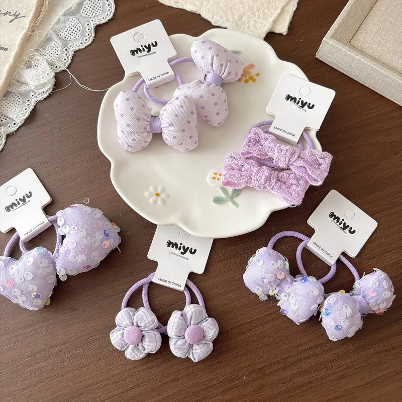 Purple Polka Dot Padded Bow Hair Ties Soft Fabric Hair Flower Decor Hair Scrunchies Gentle Stretchy Bands Styling Head Accessory
Purple Polka Dot Padded Bow Hair Ties Soft Fabric Hair Flower Decor Hair Scrunchies Gentle Stretchy Bands Styling Head Accessory