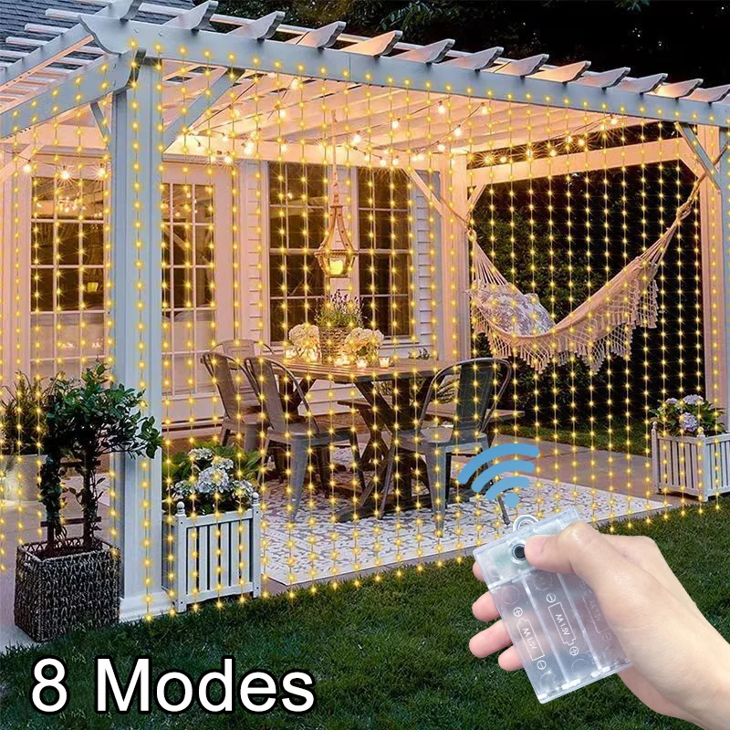 1pc Fairy Battery Curtain LED String Light Wedding Party Decor Christmas Decorations for Home Room Lamp
1pc Fairy Battery Curtain LED String Light Wedding Party Decor Christmas Decorations for Home Room Lamp