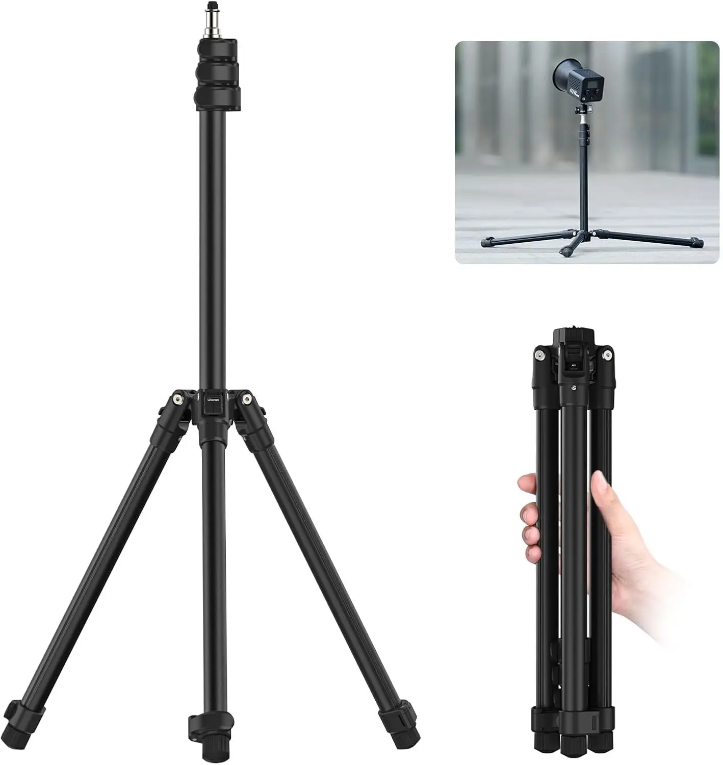 TT43 Extendable Photography Light Stand, Adjustable 6.23ft Aluminum Tripod, Reversible Portable Studio Lighting Tripod f
TT43 Extendable Photography Light Stand, Adjustable 6.23ft Aluminum Tripod, Reversible Portable Studio Lighting Tripod f