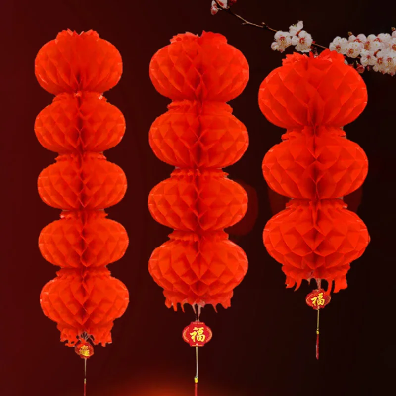 Chinese Spring Festival Traditional Red Lantern String Foldable Waterproof Chinese New Year Home Party Hang Decoration Lantern
Chinese Spring Festival Traditional Red Lantern String Foldable Waterproof Chinese New Year Home Party Hang Decoration Lantern