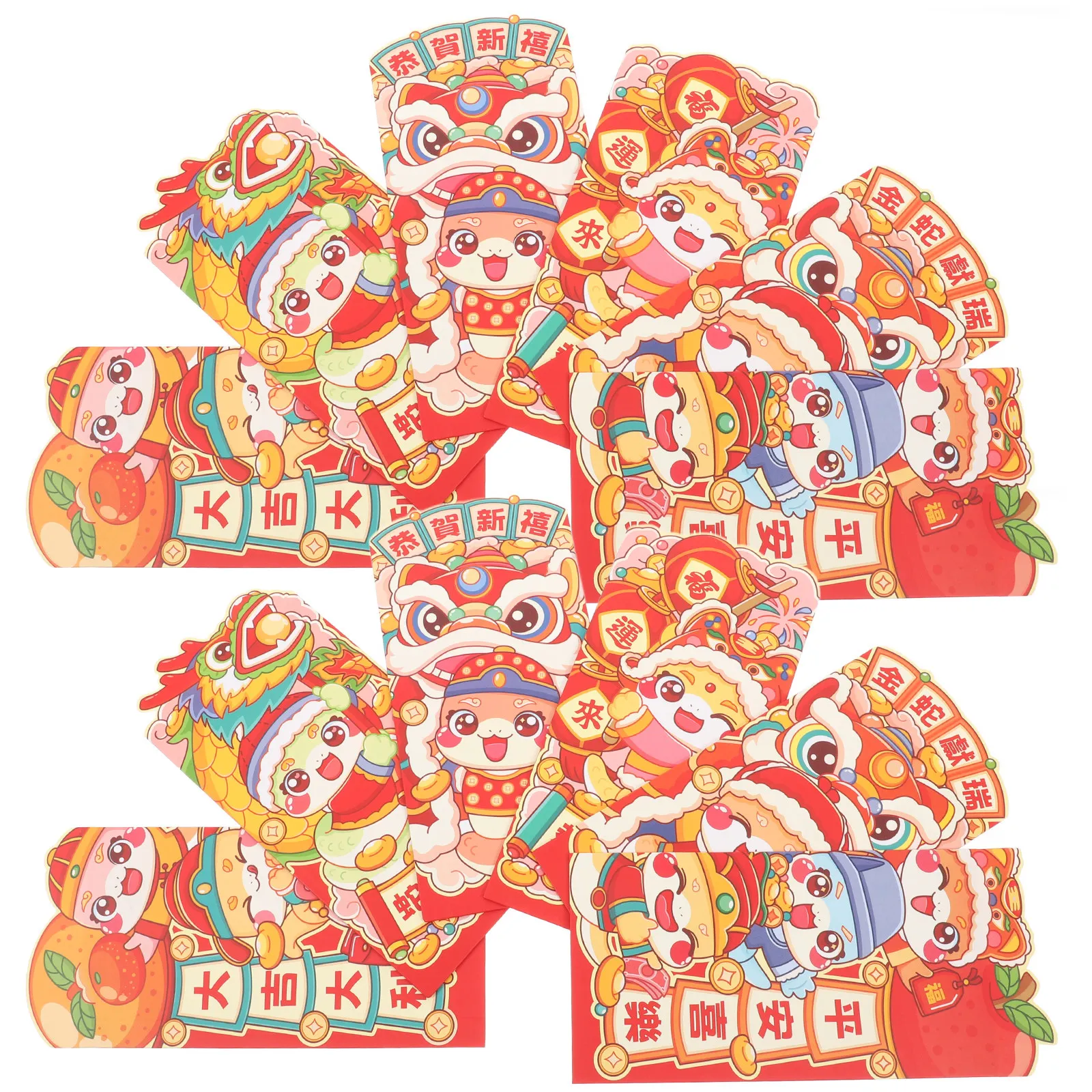 12Pcs Red Envelopes Chinese New Year Cute Cartoon Lucky Money Hongbao for Lunar New Year Spring Festival Birthday Wedding Party
12Pcs Red Envelopes Chinese New Year Cute Cartoon Lucky Money Hongbao for Lunar New Year Spring Festival Birthday Wedding Party
