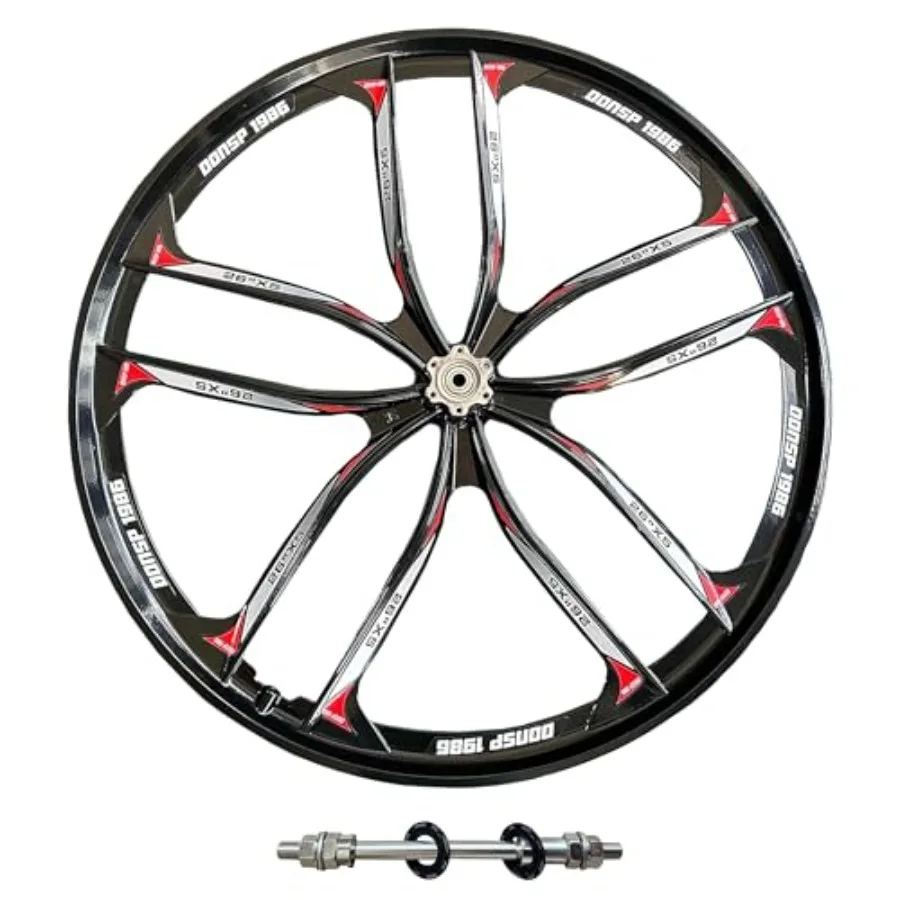 26 inch 10 Spokes Rear Mag Wheel 135mm for 7/8/9 Speed Freewheel, 26" Magnesium Bike Wheel Disc Brake for Beach Cruiser Mountai
26 inch 10 Spokes Rear Mag Wheel 135mm for 7/8/9 Speed Freewheel, 26" Magnesium Bike Wheel Disc Brake for Beach Cruiser Mountai