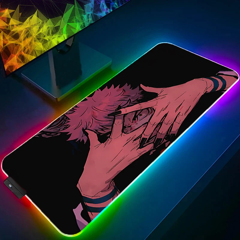 LED Mouse Pad jujutsu Kaisen Yuji Backlight Gaming Accessories PC Computer Keyboard Gamer RGB Desk Mat alfombrilla xxl Mousepad
LED Mouse Pad jujutsu Kaisen Yuji Backlight Gaming Accessories PC Computer Keyboard Gamer RGB Desk Mat alfombrilla xxl Mousepad