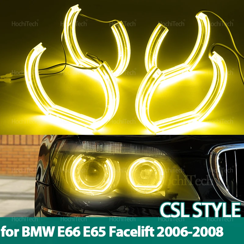 Светодиодный Crystal Angel Eyes CS CSL Style Лимонно-желтый DRL DTM U-образный светильник для BMW 7 серии E66 E65 750I 760i 750Li 760Li 2006-2008
Светодиодный Crystal Angel Eyes CS CSL Style Лимонно-желтый DRL DTM U-образный светильник для BMW 7 серии E66 E65 750I 760i 750Li 760Li 2006-2008