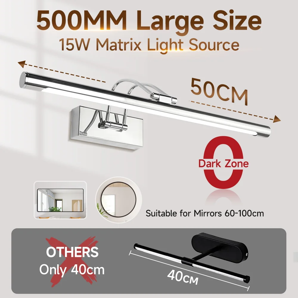 Светодиодный светильник для зеркала, три цвета, светодиодный светильник для домашнего декора стен, светодиодная лампа для зеркала в ванной комнате, освещение для макияжа, настенные зеркала, лампа AC85-265V
Светодиодный светильник для зеркала, три цвета, светодиодный светильник для домашнего декора стен, светодиодная лампа для зеркала в ванной комнате, освещение для макияжа, настенные зеркала, лампа AC85-265V