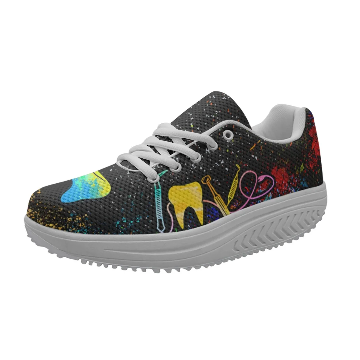 Splash Ink Gold Teeth Pattern Women's Spring Autumn Walking Shoes Round Toe Breathable Brand Design Sneakers Zapatillas de Mujer
Splash Ink Gold Teeth Pattern Women's Spring Autumn Walking Shoes Round Toe Breathable Brand Design Sneakers Zapatillas de Mujer
