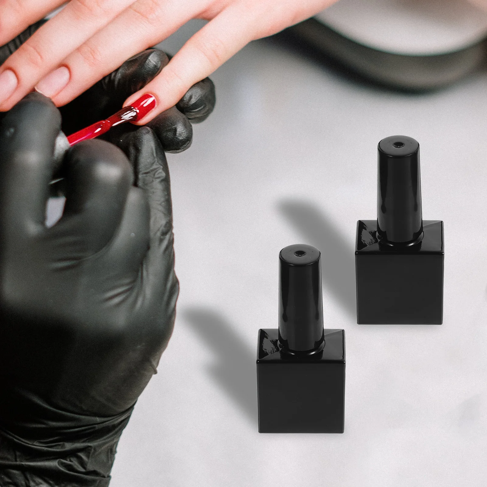 6 Pcs Varnish Polish Small Empty Bottle with Brush Nail Black Replacement Glass Gel
6 Pcs Varnish Polish Small Empty Bottle with Brush Nail Black Replacement Glass Gel