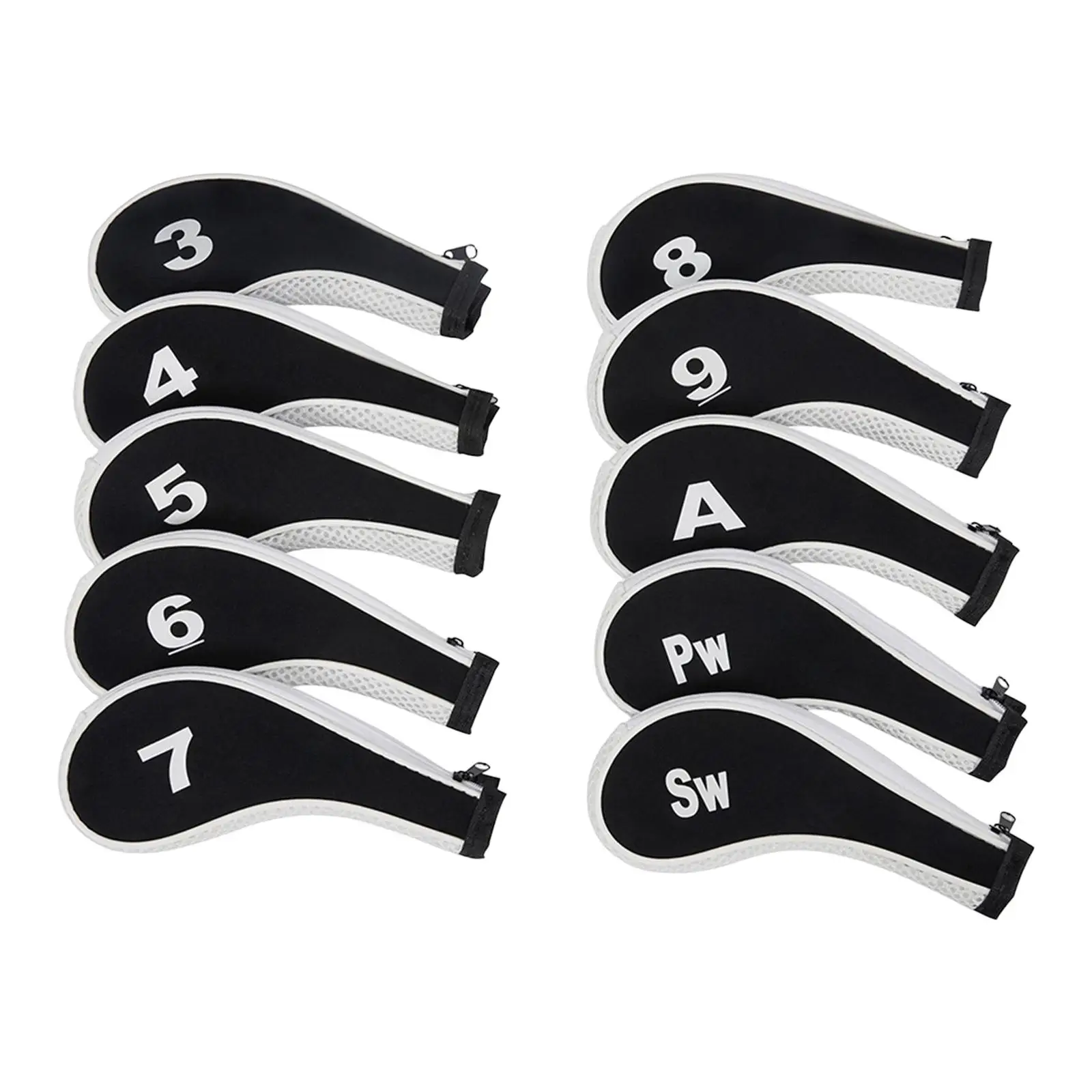10Pcs Golf Iron Headcover Golf Club Head Cover Protective Wedges Number Tag Putter Accessories Sleeve for Training Equipment
10Pcs Golf Iron Headcover Golf Club Head Cover Protective Wedges Number Tag Putter Accessories Sleeve for Training Equipment