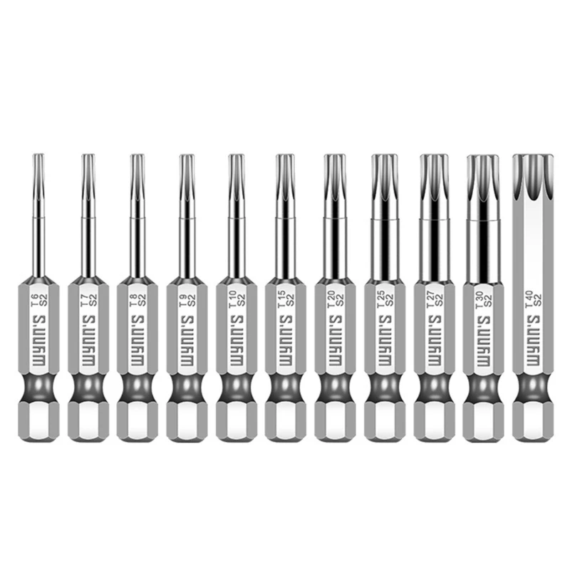 10Pack Torx Head Screwdriver Bit Set Shank Steel Security Screwdriver Tool Tamper Proof Screwdriver Bit
10Pack Torx Head Screwdriver Bit Set Shank Steel Security Screwdriver Tool Tamper Proof Screwdriver Bit