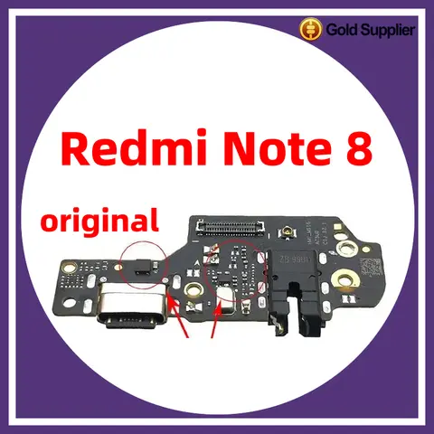 Redmi note 8 note 8 pro Dock 커넥터 USB 충전기 충전 포트 플렉스 케이블 보드 교체 용 원본
