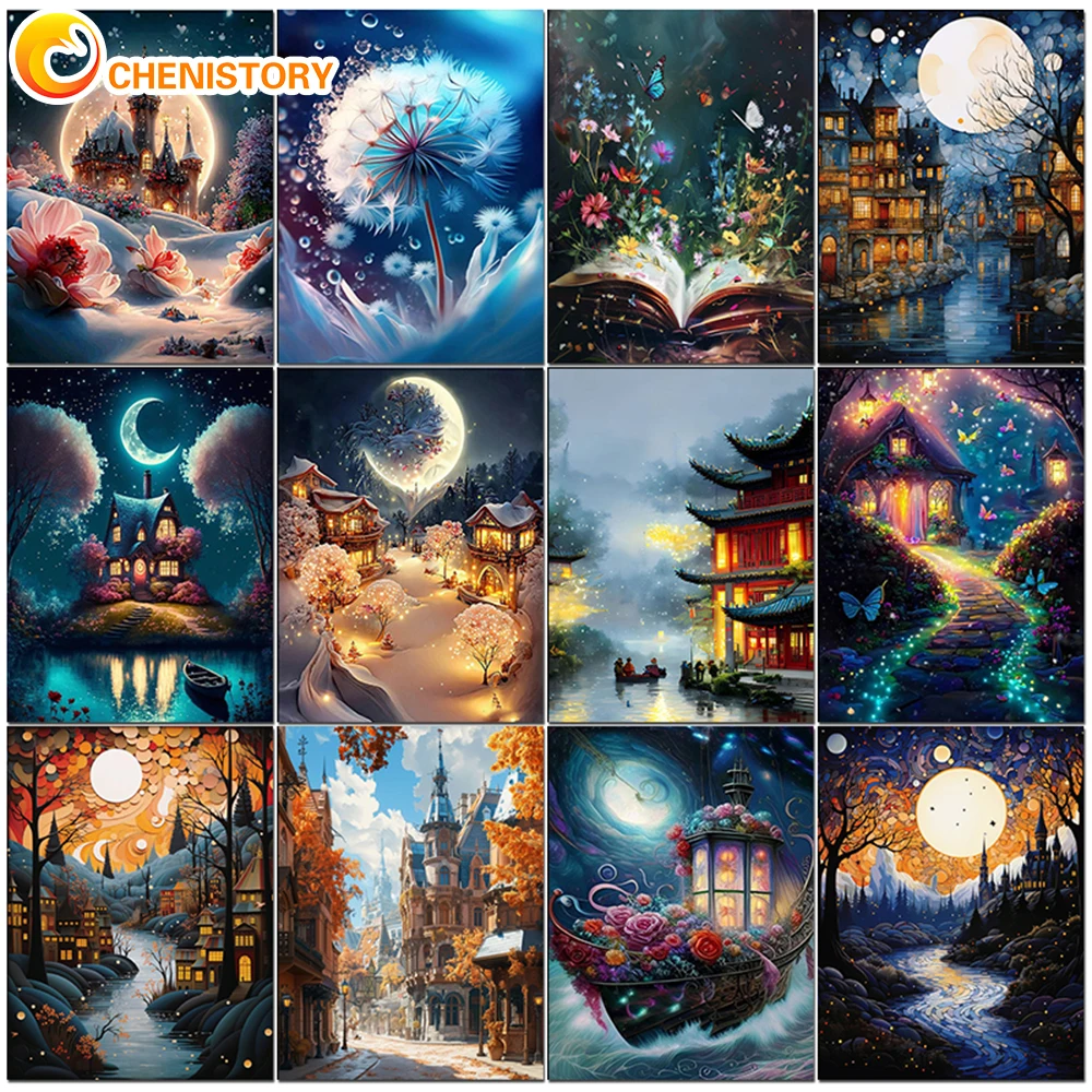 CHENISTORY Modern Paint By Numbers Dark River Castle Coloring By Numbers Artwork Diy Set For Adults Living Room Decors New
CHENISTORY Modern Paint By Numbers Dark River Castle Coloring By Numbers Artwork Diy Set For Adults Living Room Decors New
