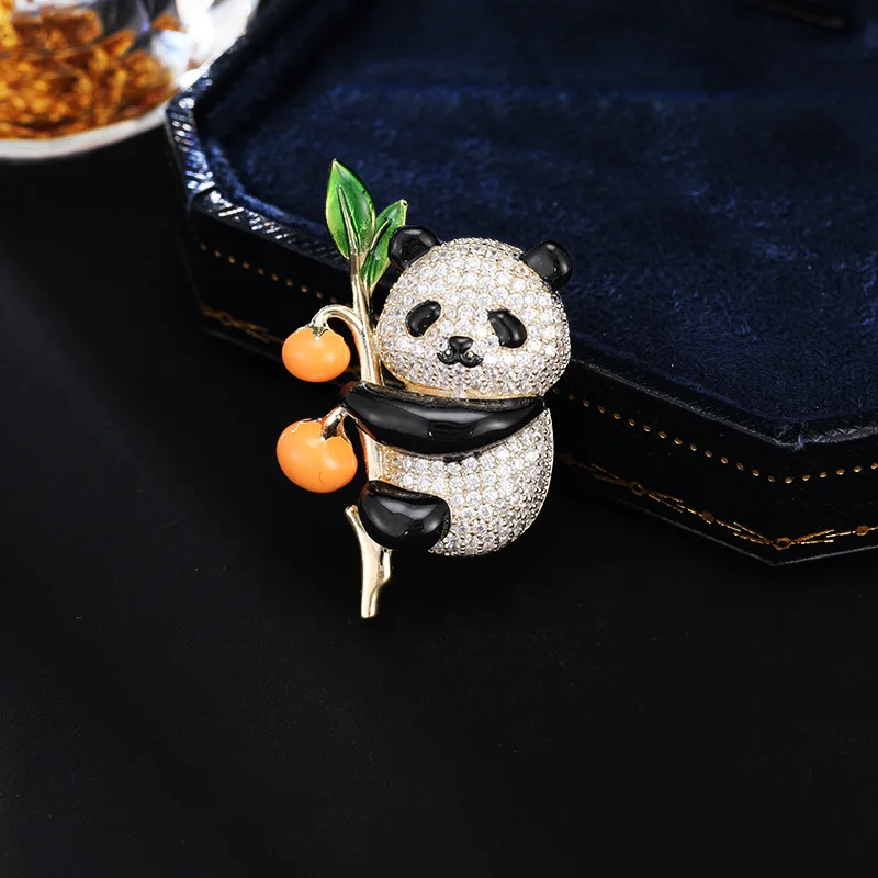 New Chinese Style Persimmon Ruyi National Style Little Panda Brooch for Women High-end Exquisite Fashion Clothing Decoration Pin
New Chinese Style Persimmon Ruyi National Style Little Panda Brooch for Women High-end Exquisite Fashion Clothing Decoration Pin