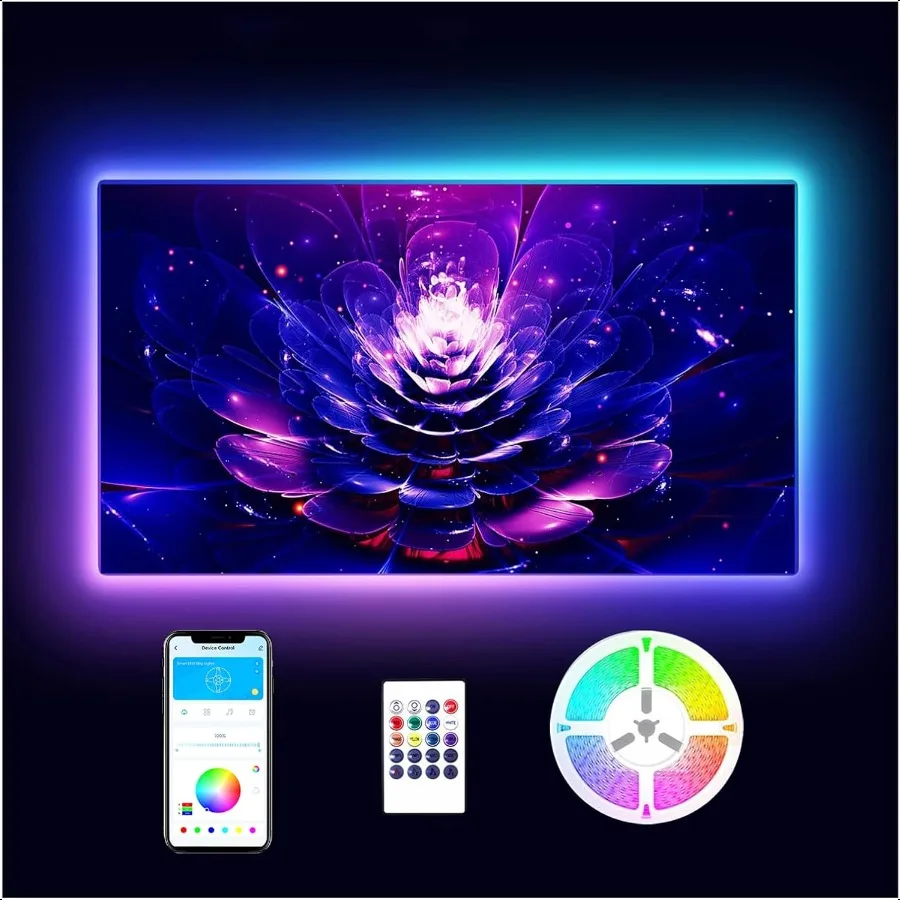 Светодиодные фонари для телевизора Светодиодная подсветка 15 футов RGB Светодиодные ленты для телевизора 5575 дюймов Синхронизация музыки Bluetooth Приложение и пульт дистанционного управления TV Li
Светодиодные фонари для телевизора Светодиодная подсветка 15 футов RGB Светодиодные ленты для телевизора 5575 дюймов Синхронизация музыки Bluetooth Приложение и пульт дистанционного управления TV Li
