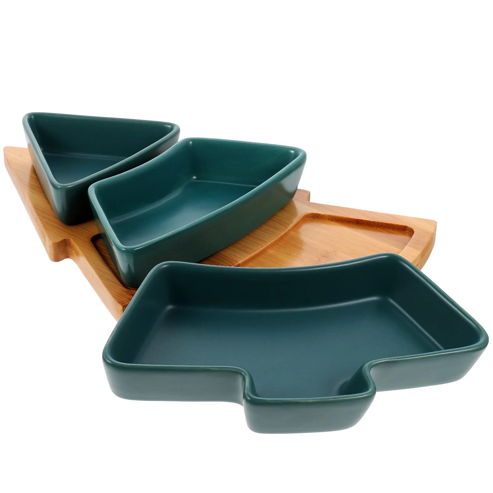 Ceramic Snack Plate Bamboo Tray Set Green Christmas Dishes Party Home Bar Restaurant Multi Function Candy Tray Dry Fruit Nut
Ceramic Snack Plate Bamboo Tray Set Green Christmas Dishes Party Home Bar Restaurant Multi Function Candy Tray Dry Fruit Nut