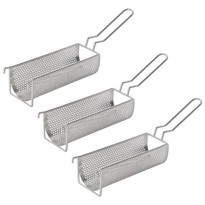 3X Stainless Steel Fried Basket Long Fry Potato Chip Container Best For French Fries Potato Chip Squeezers Kitchen Tool
3X Stainless Steel Fried Basket Long Fry Potato Chip Container Best For French Fries Potato Chip Squeezers Kitchen Tool