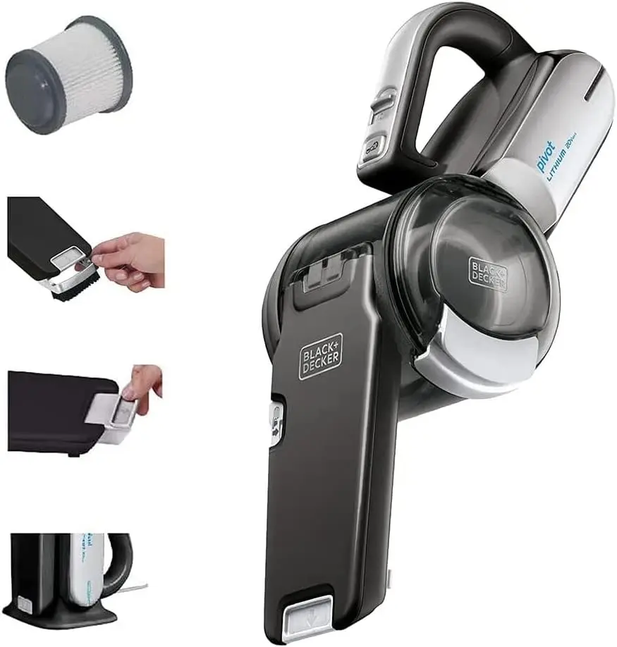 Cordless Handheld Vacuum, 20V Rechargeable, Pivoting Nozzle & Crevice Tool, Strong Suction for Home & Car
Cordless Handheld Vacuum, 20V Rechargeable, Pivoting Nozzle & Crevice Tool, Strong Suction for Home & Car