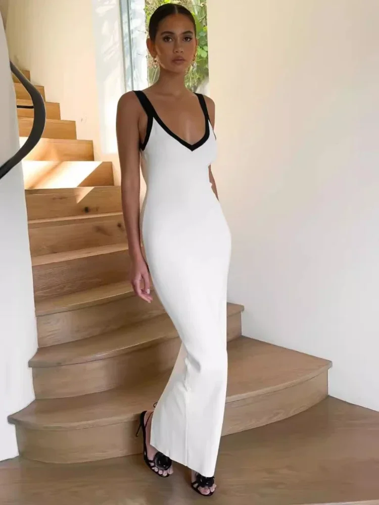 Leosoxs Patchwork Knitted Long Dress Summer Women Elegant Strap Slim Beach Dresses Holiday Outfit Fashion Back Split Party Dress
Leosoxs Patchwork Knitted Long Dress Summer Women Elegant Strap Slim Beach Dresses Holiday Outfit Fashion Back Split Party Dress