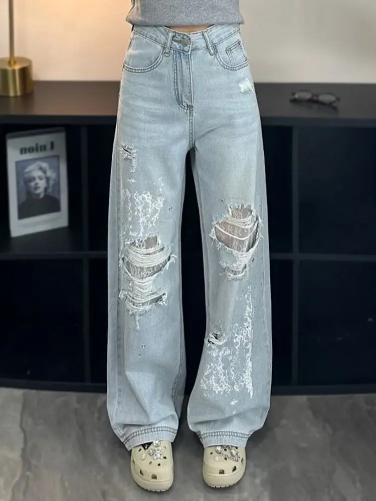 Джинсы с низкой талией Y2K, женская одежда, палаццо, широкие драпированные брюки, женские джинсовые брюки, модные, элегантные, шикарные, модные
Джинсы с низкой талией Y2K, женская одежда, палаццо, широкие драпированные брюки, женские джинсовые брюки, модные, элегантные, шикарные, модные