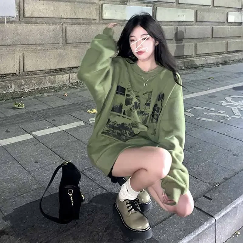 Толстовки женские с принтом, осенние утолщенные, дизайн Харадзюку, стильные, женские, уютные, для отдыха, для подростков, уличная одежда, корейский стиль, популярные Ins
Толстовки женские с принтом, осенние утолщенные, дизайн Харадзюку, стильные, женские, уютные, для отдыха, для подростков, уличная одежда, корейский стиль, популярные Ins