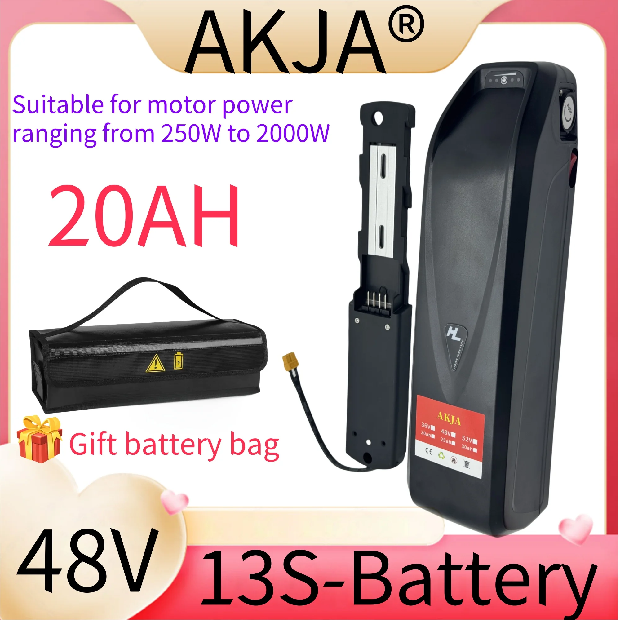 Air fast transportation,48V20AH New Full Capacity Power,18650 Hailong Battery,Lithium Battery Pack,Suitable for 250-3000W
Air fast transportation,48V20AH New Full Capacity Power,18650 Hailong Battery,Lithium Battery Pack,Suitable for 250-3000W