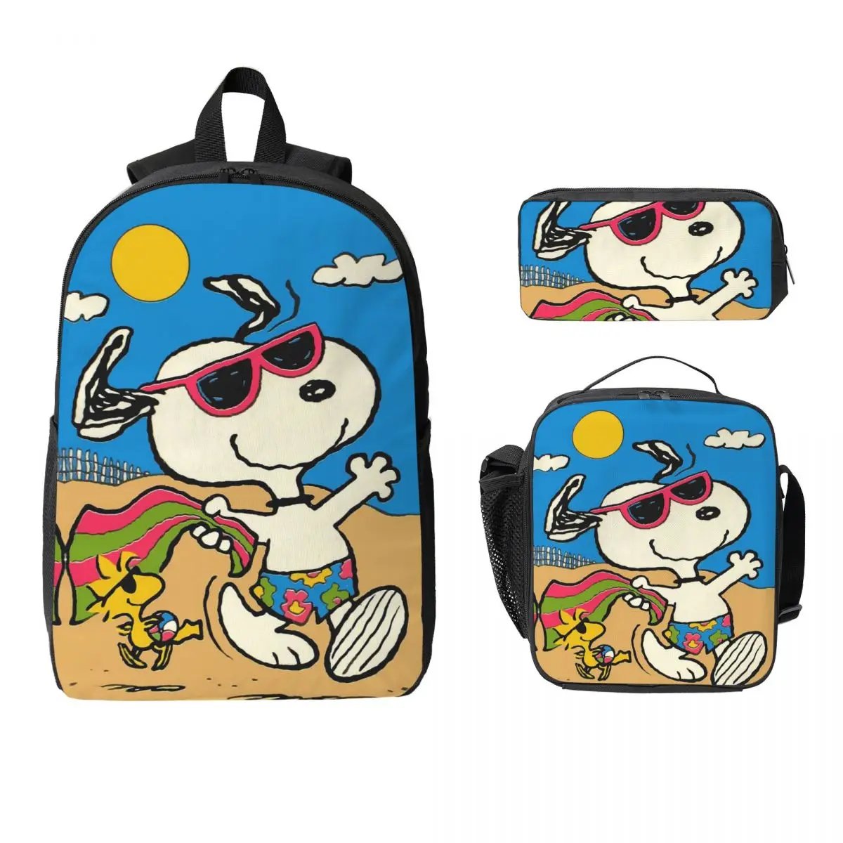 Snoopy Backpack Student Boys Girls BookBag School Bag Computer Shoulder Bags 3ps Insulated Lunch Bag Pencil Case
Snoopy Backpack Student Boys Girls BookBag School Bag Computer Shoulder Bags 3ps Insulated Lunch Bag Pencil Case