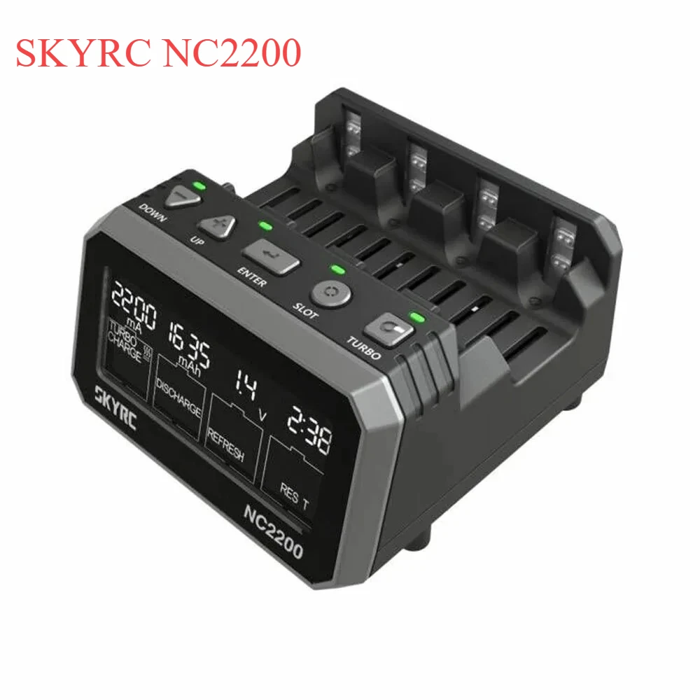 SKYRC NC2200 12V/2.0A 4 Slots AA AAA Battery Charger & Analyzer NiMH/NiCD Batteries Charger Discharge Turbo Fast Charge Refresh
SKYRC NC2200 12V/2.0A 4 Slots AA AAA Battery Charger & Analyzer NiMH/NiCD Batteries Charger Discharge Turbo Fast Charge Refresh