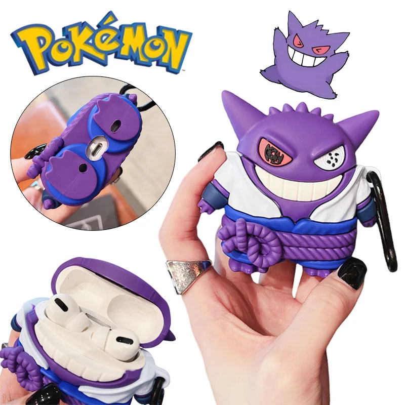 Чехол для наушников Pokemon Gengar для AirPods 1/2 3 Pro, силиконовый чехол с рисунком Bluetooth-гарнитуры, мягкий защитный чехол с крючком
Чехол для наушников Pokemon Gengar для AirPods 1/2 3 Pro, силиконовый чехол с рисунком Bluetooth-гарнитуры, мягкий защитный чехол с крючком
