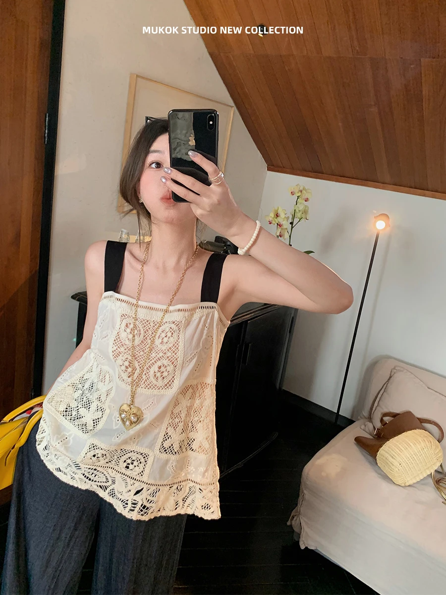 Женский летний топ MUKOK Heavy Industry с вышивкой, ажурным узором и цветовыми блоками, без бретелек, с эффектом стройности
Женский летний топ MUKOK Heavy Industry с вышивкой, ажурным узором и цветовыми блоками, без бретелек, с эффектом стройности