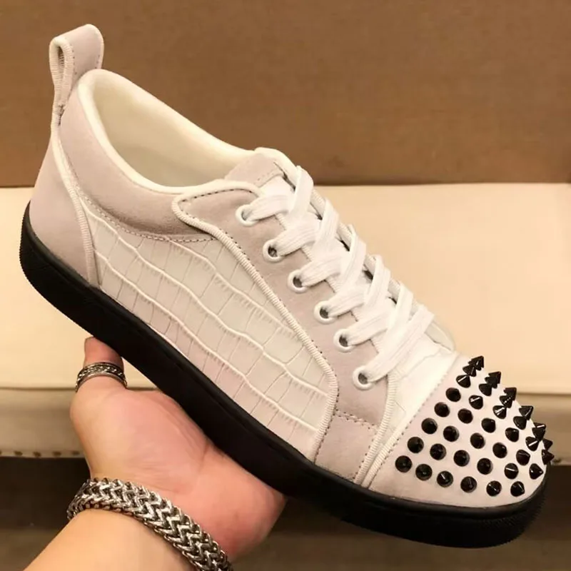 men's casual rivets shoes lace-up natural leather studded shoe party nightclub dress flats platform sneakers stylish footwear
men's casual rivets shoes lace-up natural leather studded shoe party nightclub dress flats platform sneakers stylish footwear