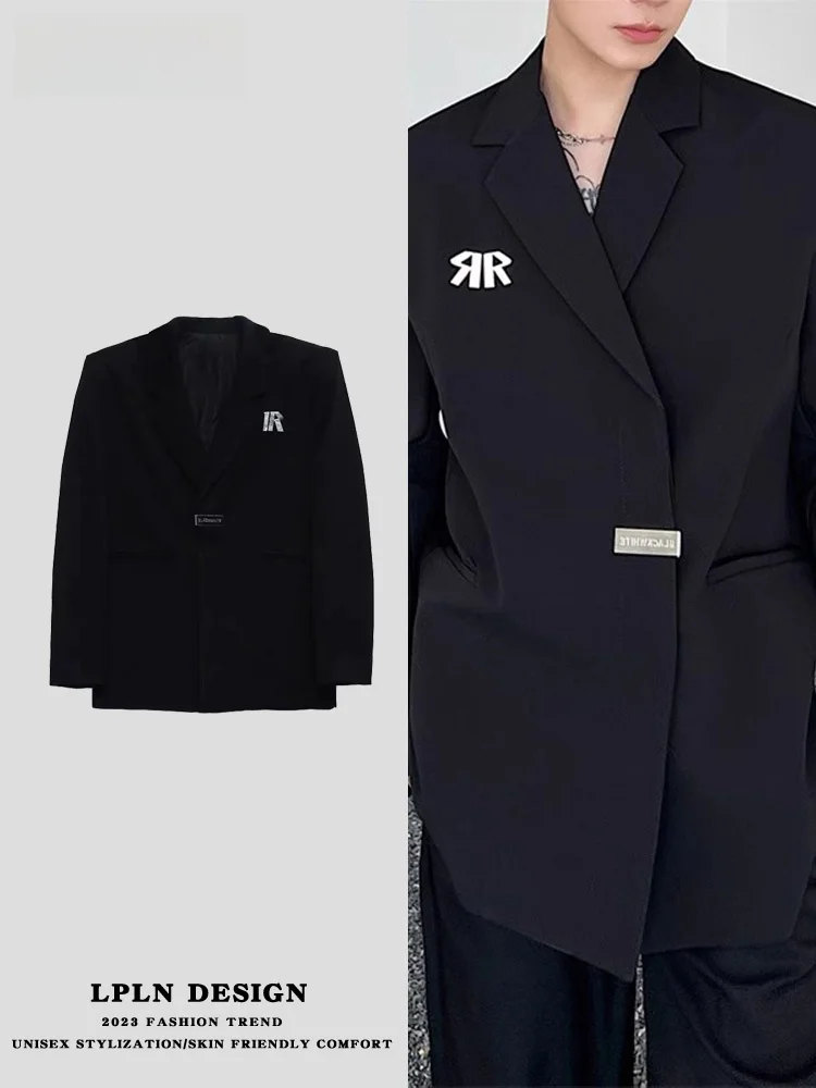 Lpln повседневный свободный костюм Bla Jaet мужской женский высококачественный модный деловой костюм длинное пальто све
Lpln повседневный свободный костюм Bla Jaet мужской женский высококачественный модный деловой костюм длинное пальто све