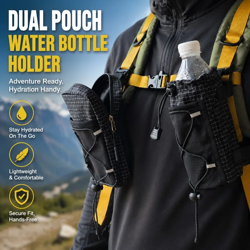 New Outdoor Sports Backpack Double Shoulder Strap Hanging Bag Travel Sling Small Pouch Portable Cycling Water Bottle Holder
New Outdoor Sports Backpack Double Shoulder Strap Hanging Bag Travel Sling Small Pouch Portable Cycling Water Bottle Holder