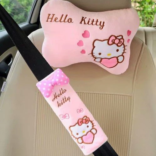 HelloKitty Car Cartoon Plush Neck Pillow Seat Belt Shoulder Cover Cute Anime Melody Car Universal Interior Accessories
HelloKitty Car Cartoon Plush Neck Pillow Seat Belt Shoulder Cover Cute Anime Melody Car Universal Interior Accessories
