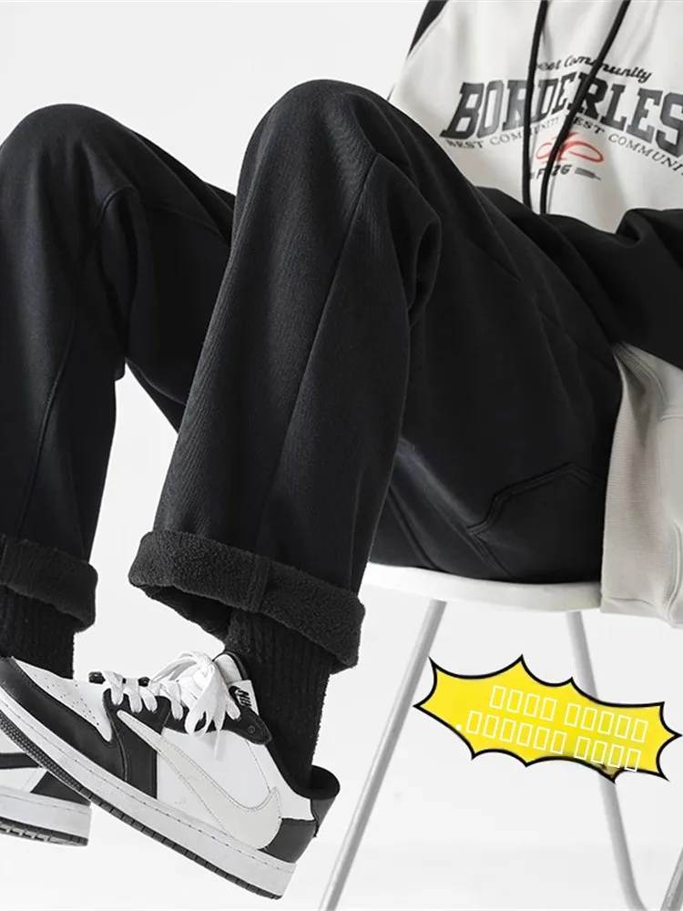 Thickened Fleece Lined Men's Denim Jeans Straight Leg Autumn Winter Style Casual Loose Fit Long Trousers Teenager Fashion
Thickened Fleece Lined Men's Denim Jeans Straight Leg Autumn Winter Style Casual Loose Fit Long Trousers Teenager Fashion