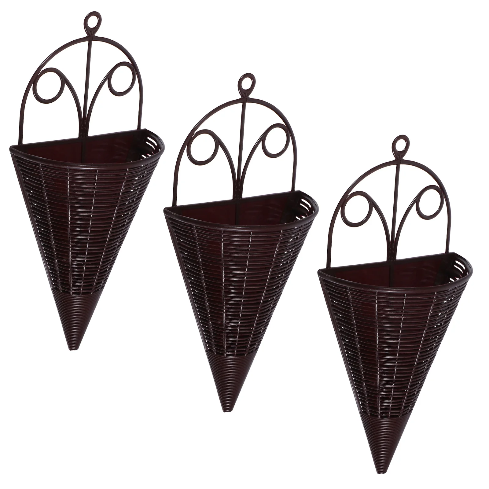 Orchid Hanging Flower Basket 3Pcs Wall Mounted Planter Woven Decorative Organizer Small Basket for Indoor Outdoor Plants
Orchid Hanging Flower Basket 3Pcs Wall Mounted Planter Woven Decorative Organizer Small Basket for Indoor Outdoor Plants