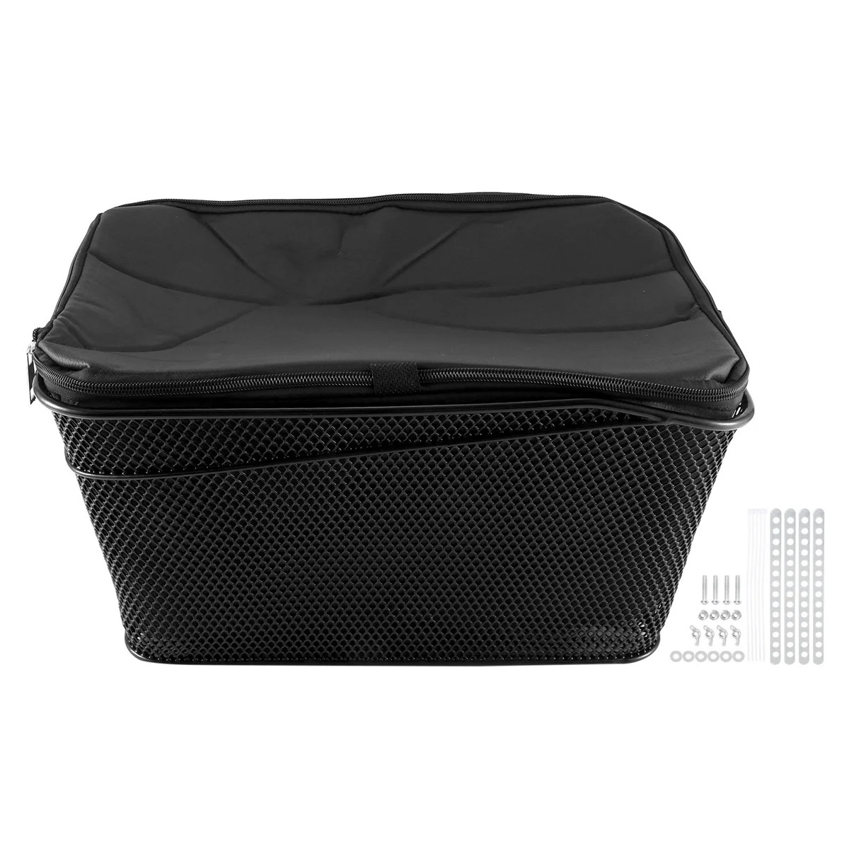 ABVE-Rear Bike Basket Large Capacity Rear Bicycle Cargo Rack Mount Metal Wire Bike Storage Basket with Waterproof Cover A
ABVE-Rear Bike Basket Large Capacity Rear Bicycle Cargo Rack Mount Metal Wire Bike Storage Basket with Waterproof Cover A