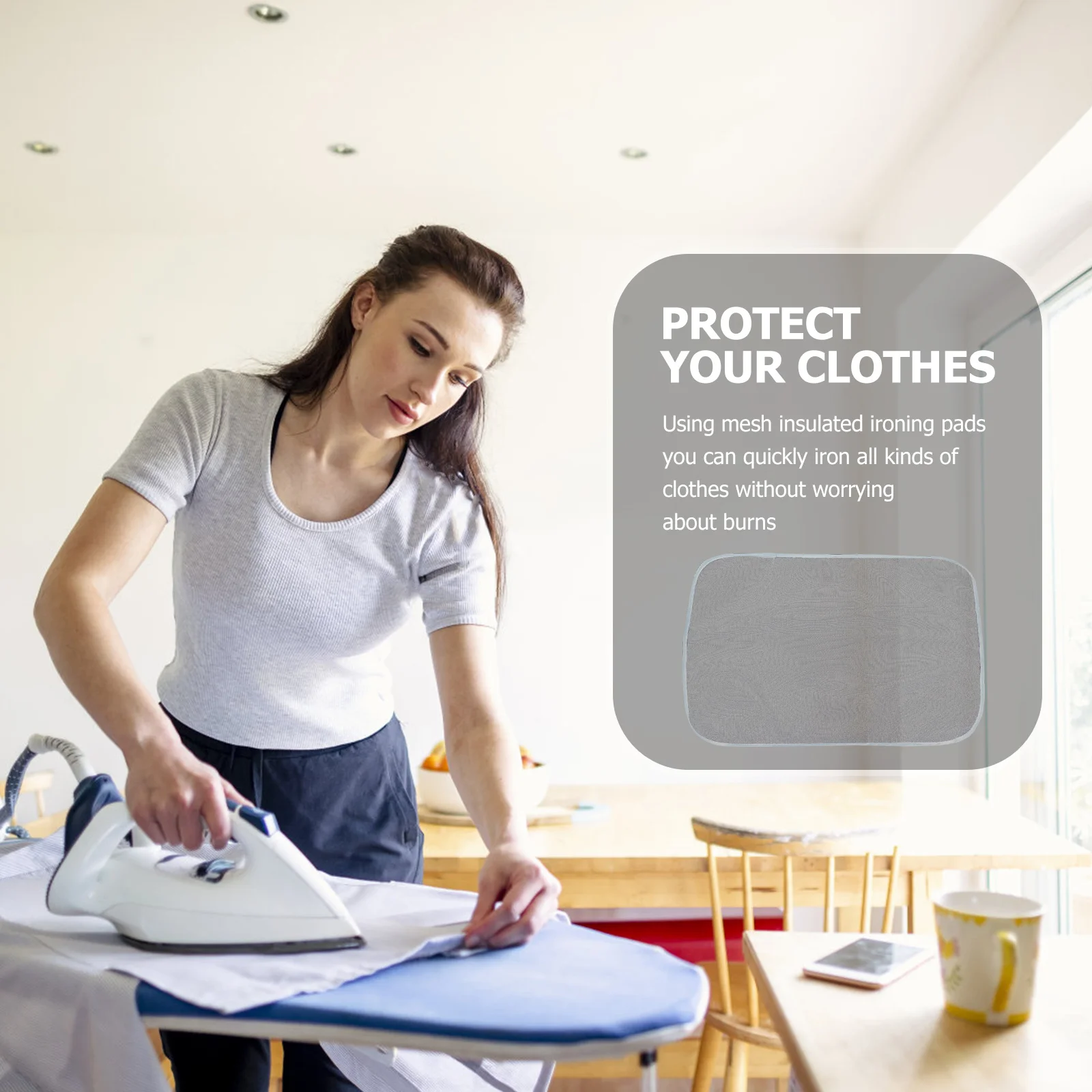 10Pcs Household Ironing Mat Breathable Mesh Design Ironing Board Protector Easy to Clean and Store Heat Resistant Mesh
10Pcs Household Ironing Mat Breathable Mesh Design Ironing Board Protector Easy to Clean and Store Heat Resistant Mesh