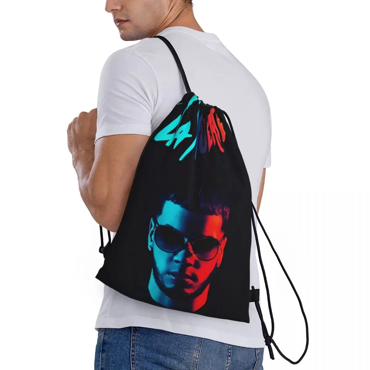 Fashion Hot Rapper Anuel AA Backpacks Fashion Drawstring Bags Storage Bag Book Bags for Man Woman Students
Fashion Hot Rapper Anuel AA Backpacks Fashion Drawstring Bags Storage Bag Book Bags for Man Woman Students