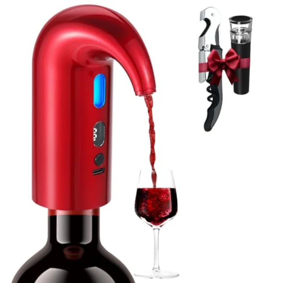 3-in-1 Electric Wine Aerator, Decanter and Dispenser Set USB Rechargeable Automatic Wine Pourer, Ideal Gift for Wine Lovers
3-in-1 Electric Wine Aerator, Decanter and Dispenser Set USB Rechargeable Automatic Wine Pourer, Ideal Gift for Wine Lovers