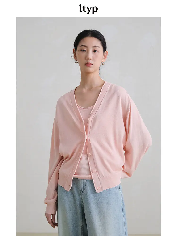 Ltyp Travel Original Linen Lyocell Cuffed Knitted Cardigan Casual Color Sun Protection Loose Fit Women's Top
Ltyp Travel Original Linen Lyocell Cuffed Knitted Cardigan Casual Color Sun Protection Loose Fit Women's Top