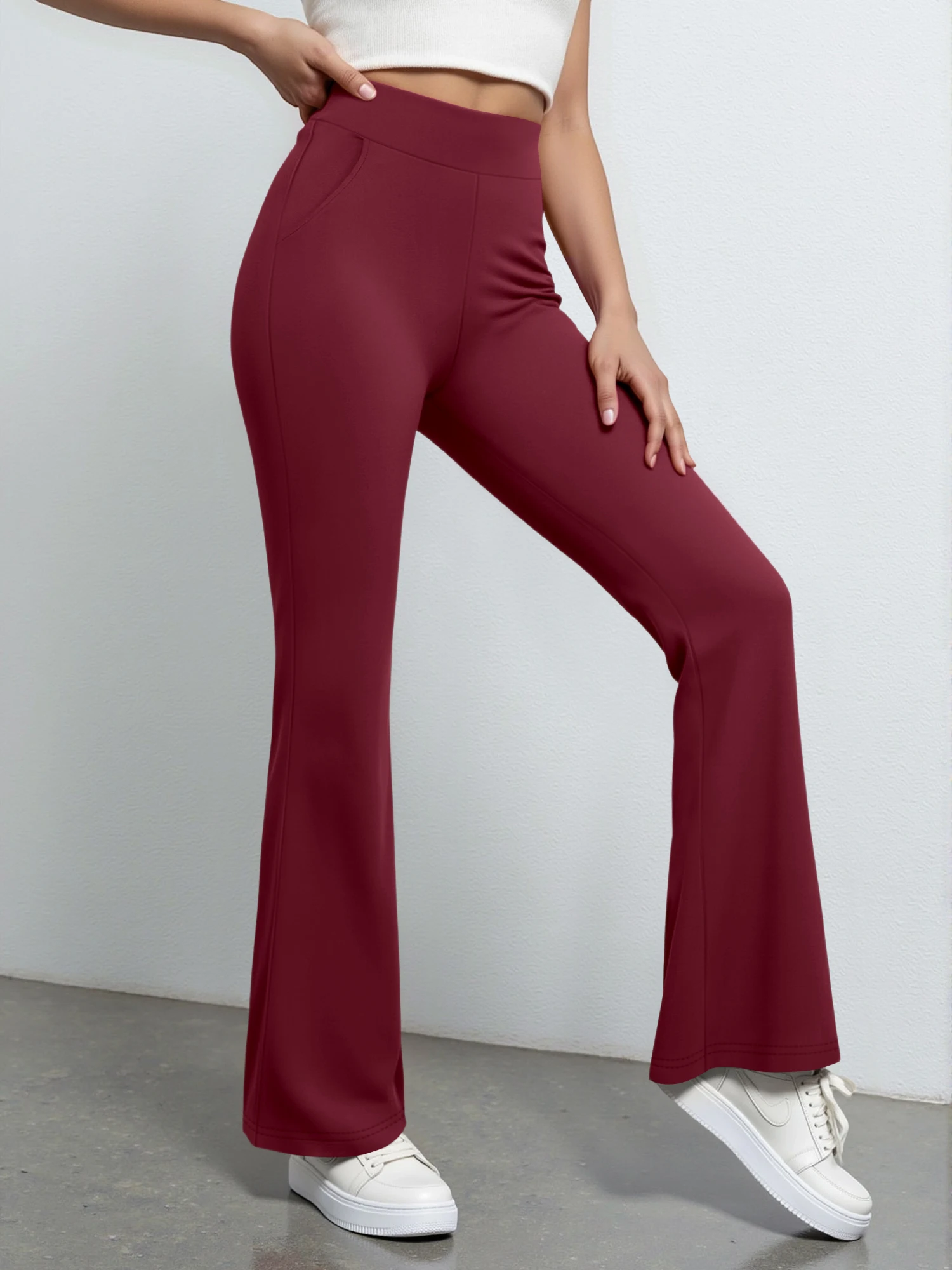 Women High Waist Flare Yoga Pants Bootcut Tummy Control Workout Leggings with Pockets Slim Fit Athletic Running Sports Trousers
Women High Waist Flare Yoga Pants Bootcut Tummy Control Workout Leggings with Pockets Slim Fit Athletic Running Sports Trousers