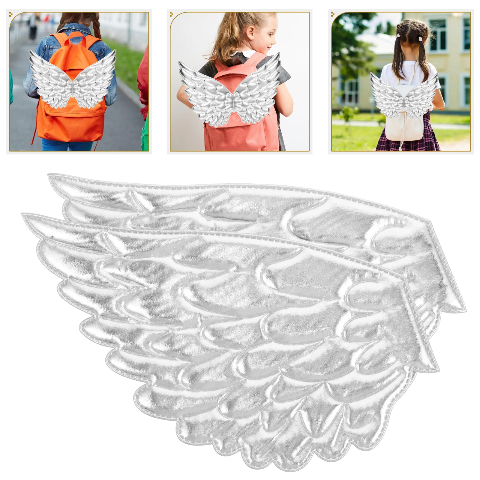 2pcs Large Angel Wings Fabric Patches Embossed Clothes Applique Iron-On Sewing Decorative Repair Accessories Gold Silver 45Cm
2pcs Large Angel Wings Fabric Patches Embossed Clothes Applique Iron-On Sewing Decorative Repair Accessories Gold Silver 45Cm