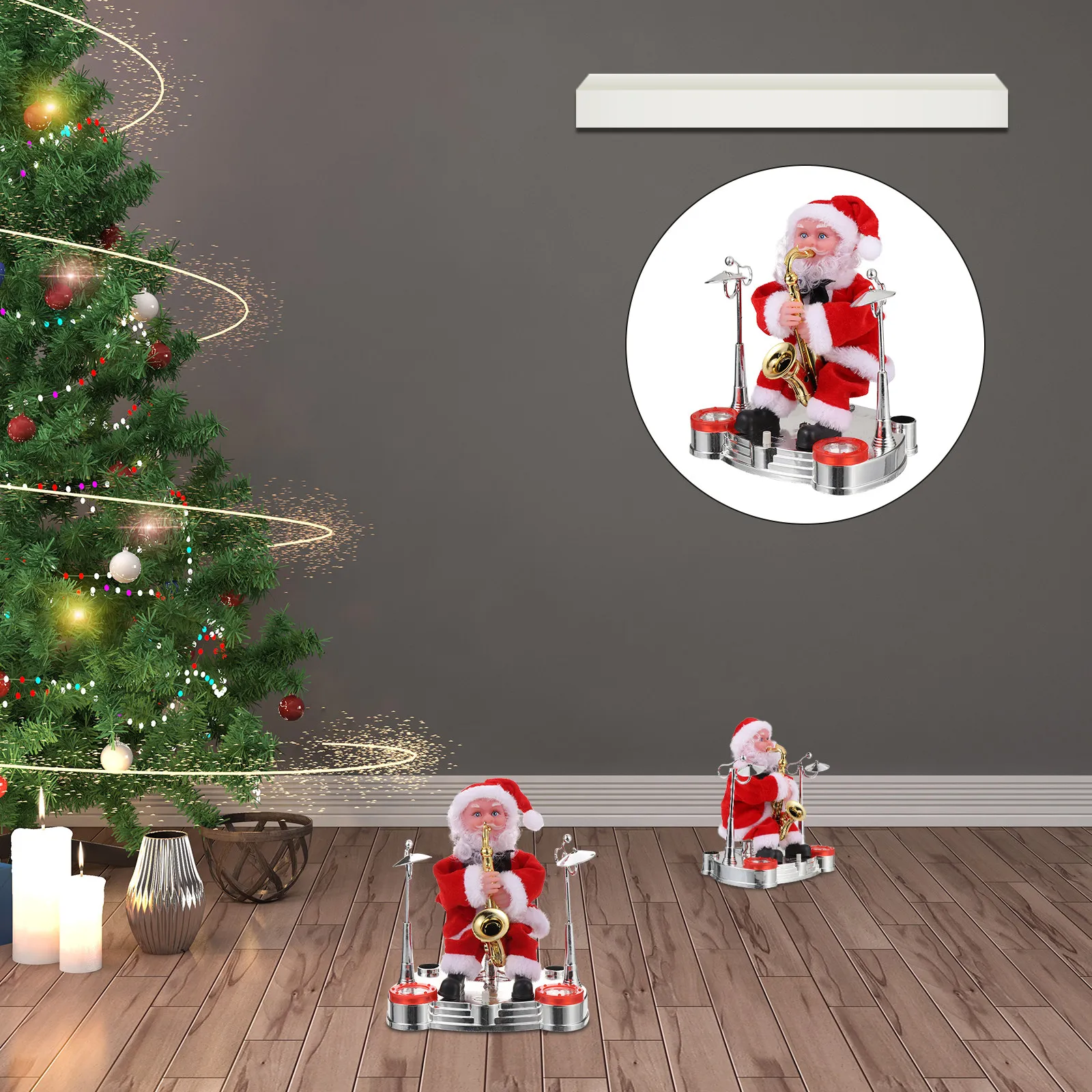 1Pcs Santa Claus Electric Battery-Powered Christmas Decoration Creative Festive Ornament for Kids Holiday Gift
1Pcs Santa Claus Electric Battery-Powered Christmas Decoration Creative Festive Ornament for Kids Holiday Gift