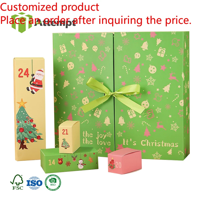 2025Customized Empty Cardboard Advent Calendar Boxes with Sponge Liner Matt Lamination and Embossing Gift Idea
2025Customized Empty Cardboard Advent Calendar Boxes with Sponge Liner Matt Lamination and Embossing Gift Idea