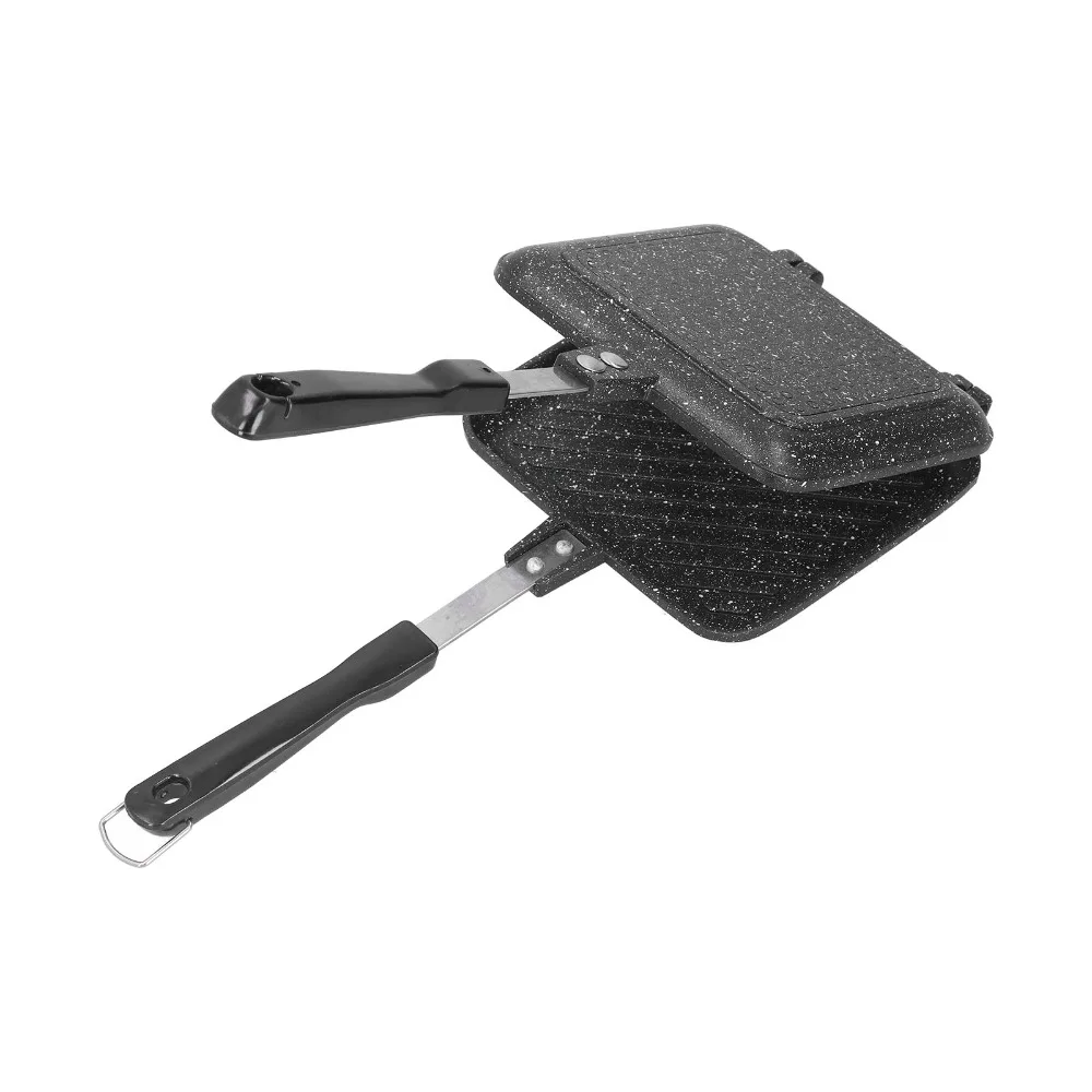 Aluminum Double Sided Frying Pan Nonstick Easy Flip Sandwich Panini Maker with Handle Square Grilled Sandwich Maker
Aluminum Double Sided Frying Pan Nonstick Easy Flip Sandwich Panini Maker with Handle Square Grilled Sandwich Maker